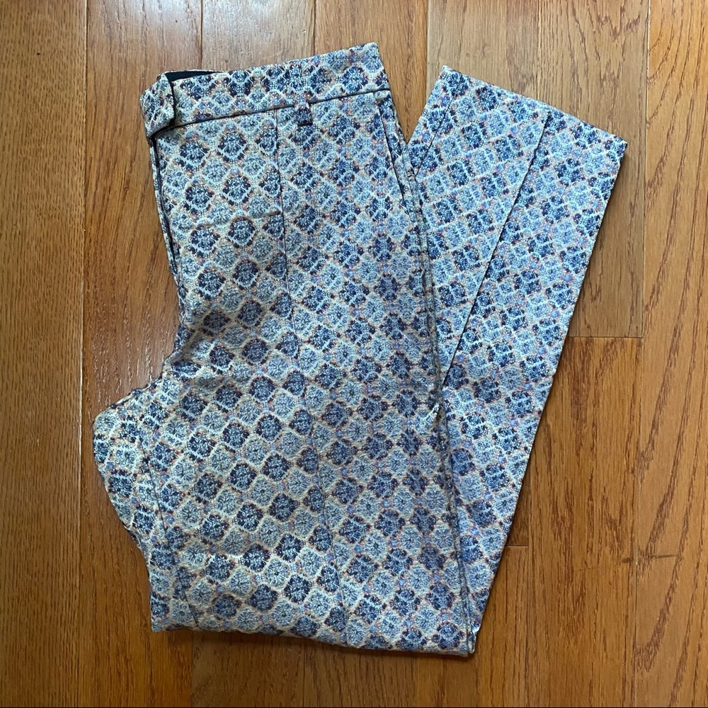 Topshop Printed Cigarette Trousers